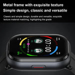 Montre connectée Bluetooth D12 avec écran TFT 2,01 pouces et écouteurs intégrés, compatible avec les appels sans fil