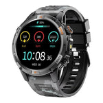 Montre connectée sport YK15 avec écran rond de 1,46 pouce, Bluetooth, appels et GPS.