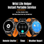 Montre connectée sport YK15 avec écran rond de 1,46 pouce, Bluetooth, appels et GPS.