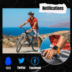 Montre connectée sport YK15 avec écran rond de 1,46 pouce, Bluetooth, appels et GPS.