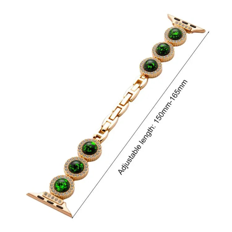 Bracelet de montre en métal orné de diamants étincelants xDfind, compatible avec Apple Watch 42/44/45/46/49 mm et Apple Watch 38/40/41/S11 42 mm.