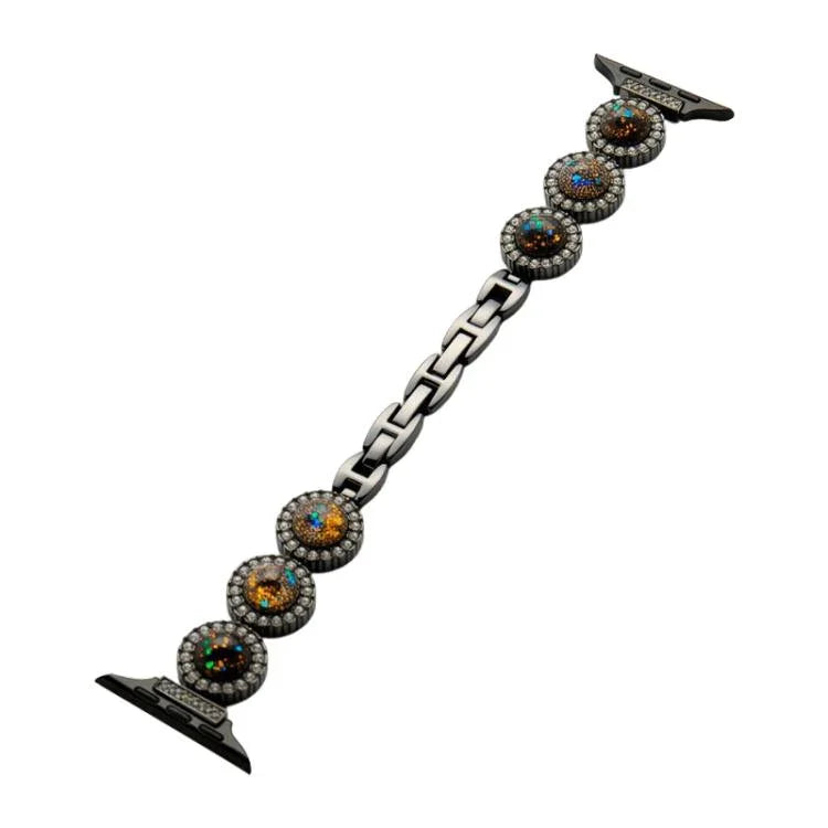 Bracelet de montre en métal orné de diamants étincelants xDfind, compatible avec Apple Watch 42/44/45/46/49 mm et Apple Watch 38/40/41/S11 42 mm.