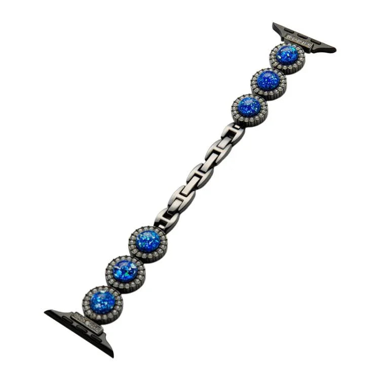 Bracelet de montre en métal orné de diamants étincelants xDfind, compatible avec Apple Watch 42/44/45/46/49 mm et Apple Watch 38/40/41/S11 42 mm.