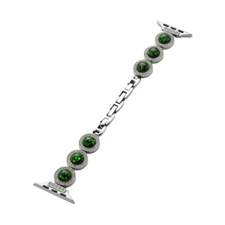Bracelet de montre en métal orné de diamants étincelants xDfind, compatible avec Apple Watch 42/44/45/46/49 mm et Apple Watch 38/40/41/S11 42 mm.
