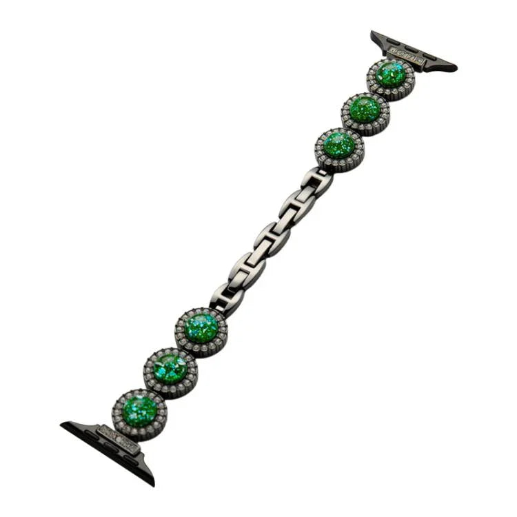 Bracelet de montre en métal orné de diamants étincelants xDfind, compatible avec Apple Watch 42/44/45/46/49 mm et Apple Watch 38/40/41/S11 42 mm.