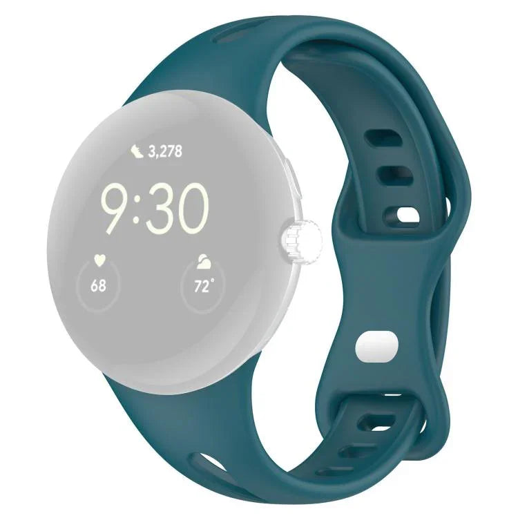 Bracelet de montre en silicone à boucle papillon taille fine xDfind, pour Google Pixel Watch 4 / 3 / 2 / 1 41 mm
