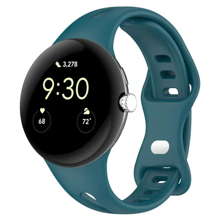 Bracelet de montre en silicone à boucle papillon taille fine xDfind, pour Google Pixel Watch 4 / 3 / 2 / 1 41 mm