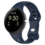 Bracelet de montre en silicone à boucle papillon taille fine xDfind, pour Google Pixel Watch 4 / 3 / 2 / 1 41 mm
