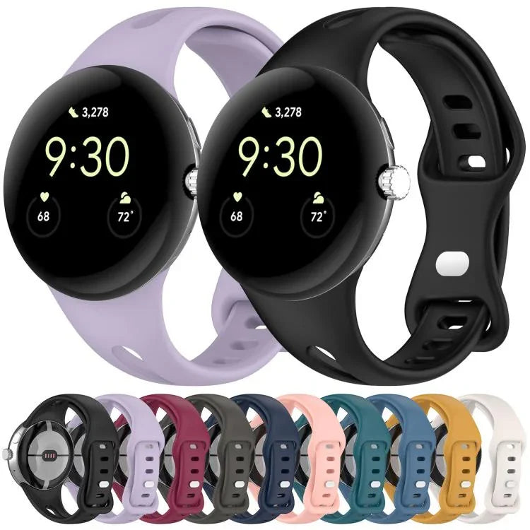 Bracelet de montre en silicone à boucle papillon taille fine xDfind, pour Google Pixel Watch 4 / 3 / 2 / 1 41 mm