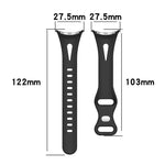 Bracelet de montre en silicone à boucle papillon taille fine xDfind, pour Google Pixel Watch 4 / 3 / 2 / 1 41 mm