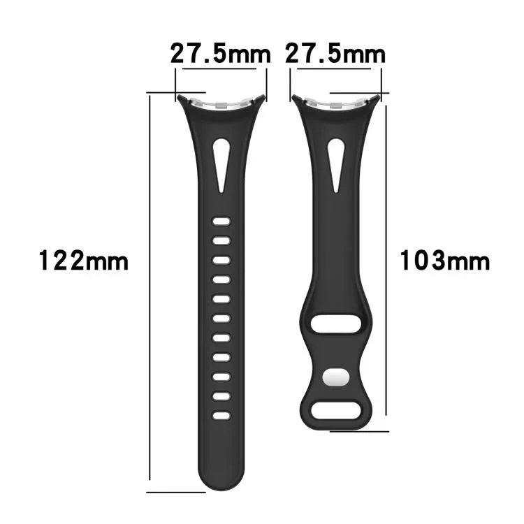 Bracelet de montre en silicone à boucle papillon taille fine xDfind, pour Google Pixel Watch 4 / 3 / 2 / 1 41 mm