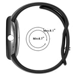 Bracelet de montre en silicone à boucle papillon taille fine xDfind, pour Google Pixel Watch 4 / 3 / 2 / 1 41 mm