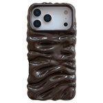 Coque de téléphone en TPU à couverture complète, texture crème galvanisée, pour iPhone 17 Pro Max, pour iPhone 17 Pro