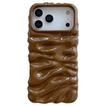 Coque de téléphone en TPU à couverture complète, texture crème galvanisée, pour iPhone 17 Pro Max, pour iPhone 17 Pro