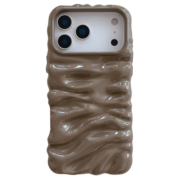 Coque de téléphone en TPU à couverture complète, texture crème galvanisée, pour iPhone 17 Pro Max, pour iPhone 17 Pro