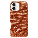 Coque de téléphone en TPU à couverture complète, texture crème galvanisée, pour iPhone 17, pour iPhone 16 Pro Max