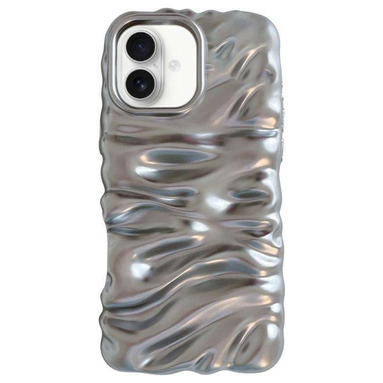 Coque de téléphone en TPU à couverture complète, texture crème galvanisée, pour iPhone 17, pour iPhone 16 Pro Max