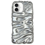 Coque de téléphone en TPU à couverture complète, texture crème galvanisée, pour iPhone 17, pour iPhone 16 Pro Max