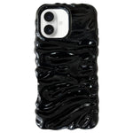 Coque de téléphone en TPU à couverture complète, texture crème galvanisée, pour iPhone 17, pour iPhone 16 Pro Max