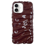 Coque de téléphone en TPU à couverture complète, texture crème galvanisée, pour iPhone 17, pour iPhone 16 Pro Max