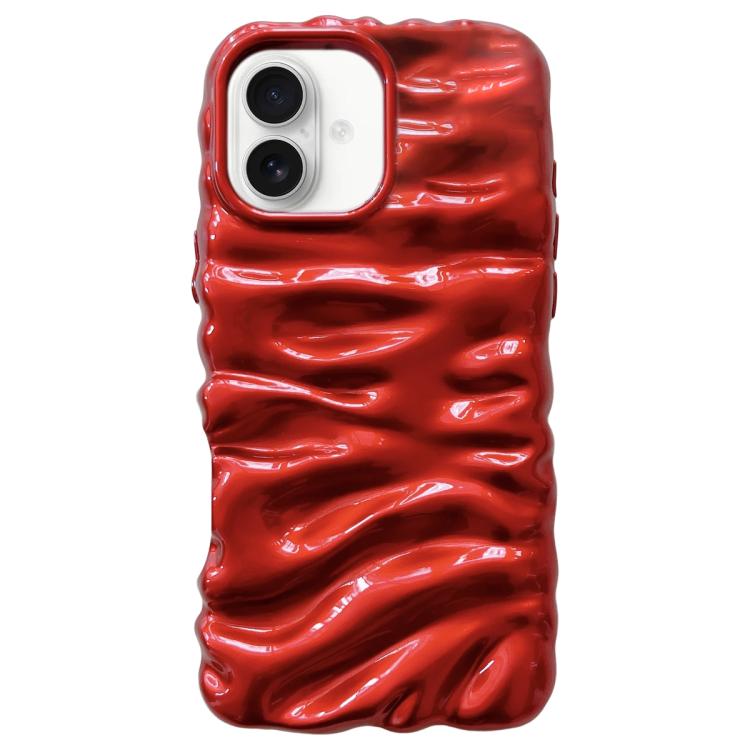 Coque de téléphone en TPU à couverture complète, texture crème galvanisée, pour iPhone 17, pour iPhone 16 Pro Max