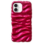 Coque de téléphone en TPU à couverture complète, texture crème galvanisée, pour iPhone 17, pour iPhone 16 Pro Max