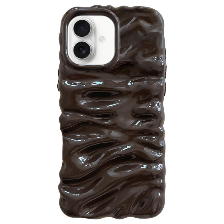 Coque de téléphone en TPU à couverture complète, texture crème galvanisée, pour iPhone 17, pour iPhone 16 Pro Max
