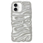 Coque de téléphone en TPU à couverture complète, texture crème galvanisée, pour iPhone 17, pour iPhone 16 Pro Max