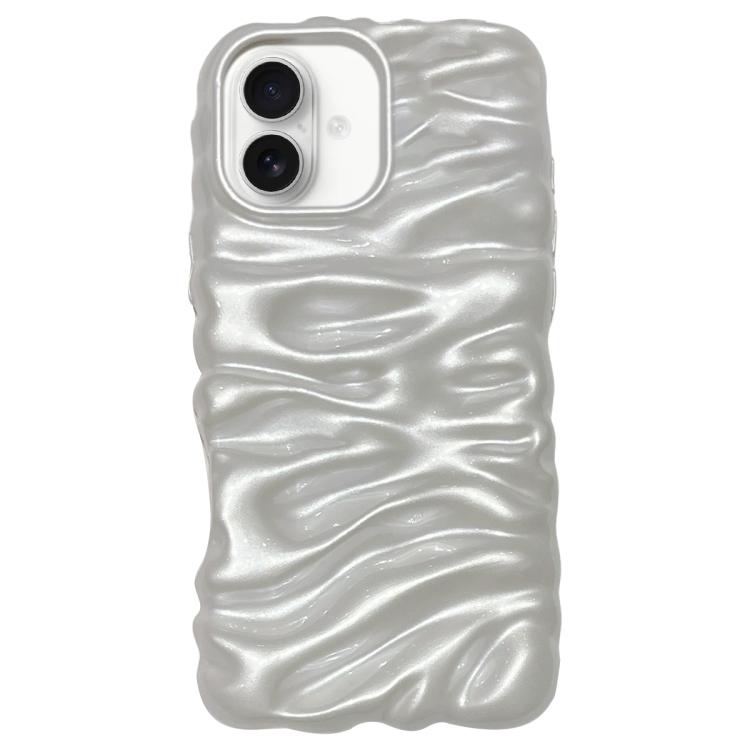 Coque de téléphone en TPU à couverture complète, texture crème galvanisée, pour iPhone 17, pour iPhone 16 Pro Max