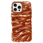 Coque de téléphone en TPU à couverture complète, texture crème galvanisée, pour iPhone 17, pour iPhone 16 Pro Max
