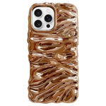 Coque de téléphone en TPU à couverture complète, texture crème galvanisée, pour iPhone 17, pour iPhone 16 Pro Max