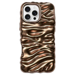 Coque de téléphone en TPU à couverture complète, texture crème galvanisée, pour iPhone 17, pour iPhone 16 Pro Max