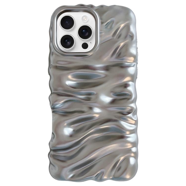 Coque de téléphone en TPU à couverture complète, texture crème galvanisée, pour iPhone 17, pour iPhone 16 Pro Max