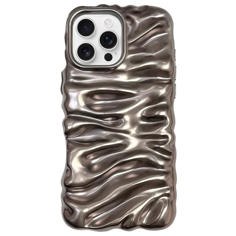 Coque de téléphone en TPU à couverture complète, texture crème galvanisée, pour iPhone 17, pour iPhone 16 Pro Max