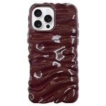 Coque de téléphone en TPU à couverture complète, texture crème galvanisée, pour iPhone 17, pour iPhone 16 Pro Max
