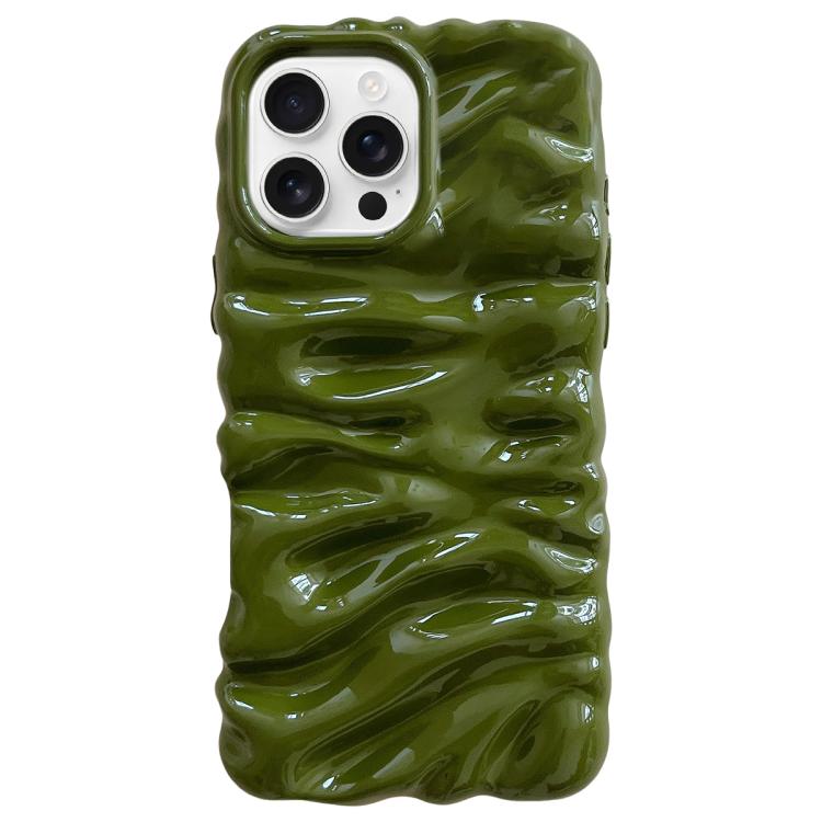 Coque de téléphone en TPU à couverture complète, texture crème galvanisée, pour iPhone 17, pour iPhone 16 Pro Max