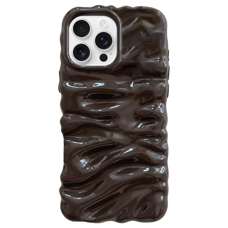 Coque de téléphone en TPU à couverture complète, texture crème galvanisée, pour iPhone 17, pour iPhone 16 Pro Max
