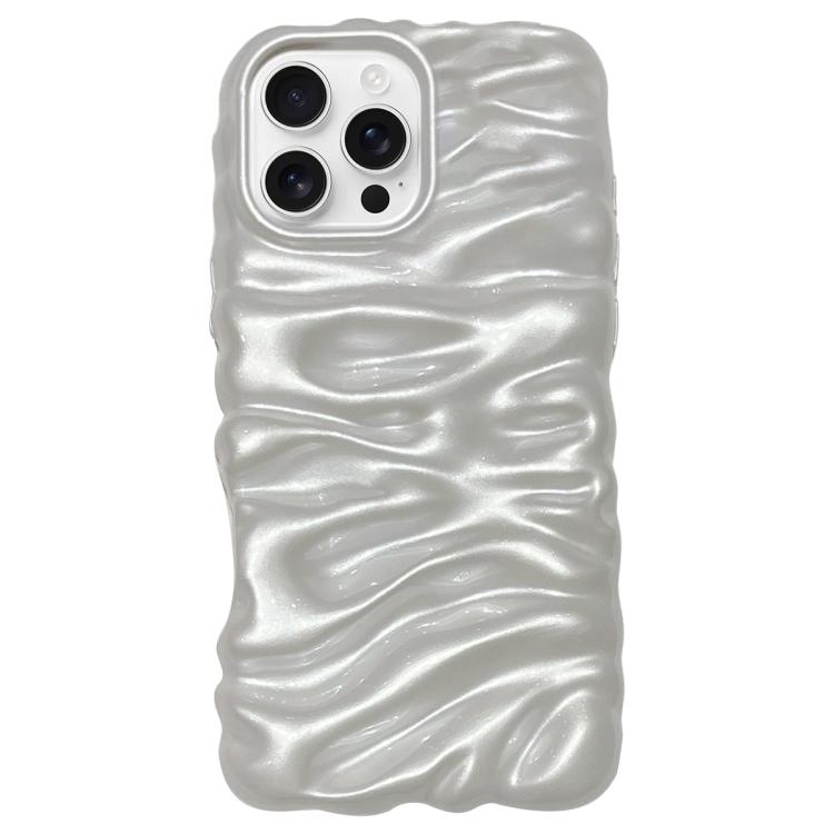 Coque de téléphone en TPU à couverture complète, texture crème galvanisée, pour iPhone 17, pour iPhone 16 Pro Max