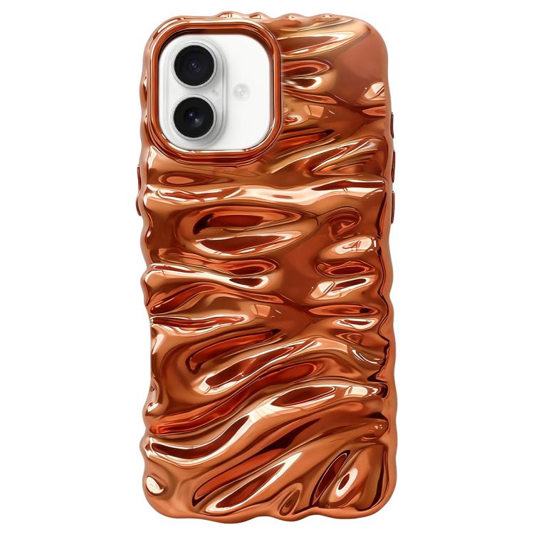 Coque de téléphone en TPU à couverture complète, texture crème galvanisée, pour iPhone 17, pour iPhone 16 Pro Max