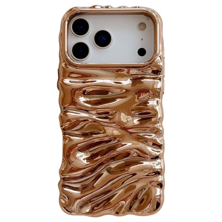 Coque de téléphone en TPU à couverture complète, texture crème galvanisée, pour iPhone 17, pour iPhone 16 Pro Max