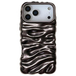 Coque de téléphone en TPU à couverture complète, texture crème galvanisée, pour iPhone 17, pour iPhone 16 Pro Max