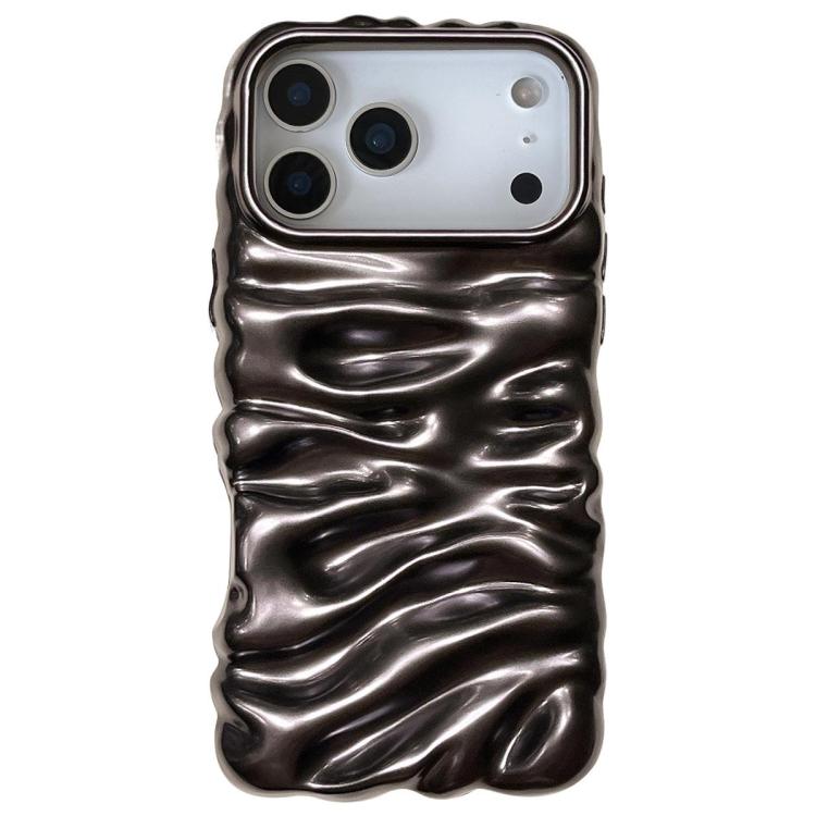 Coque de téléphone en TPU à couverture complète, texture crème galvanisée, pour iPhone 17, pour iPhone 16 Pro Max