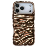 Coque de téléphone en TPU à couverture complète, texture crème galvanisée, pour iPhone 17, pour iPhone 16 Pro Max