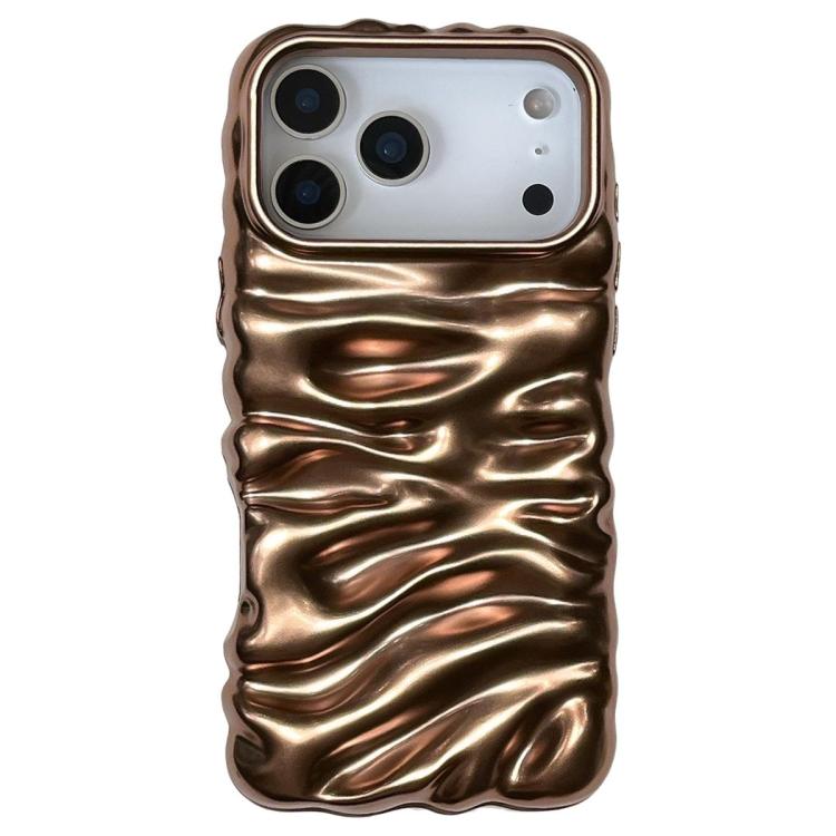 Coque de téléphone en TPU à couverture complète, texture crème galvanisée, pour iPhone 17, pour iPhone 16 Pro Max
