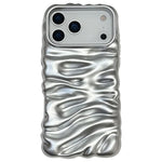 Coque de téléphone en TPU à couverture complète, texture crème galvanisée, pour iPhone 17, pour iPhone 16 Pro Max