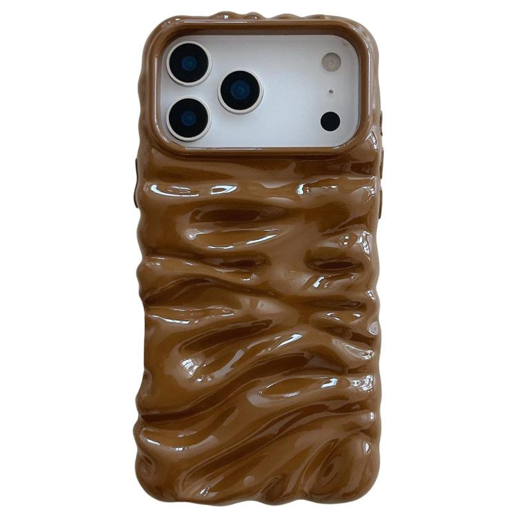Coque de téléphone en TPU à couverture complète, texture crème galvanisée, pour iPhone 17, pour iPhone 16 Pro Max