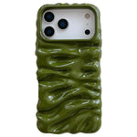 Coque de téléphone en TPU à couverture complète, texture crème galvanisée, pour iPhone 17, pour iPhone 16 Pro Max