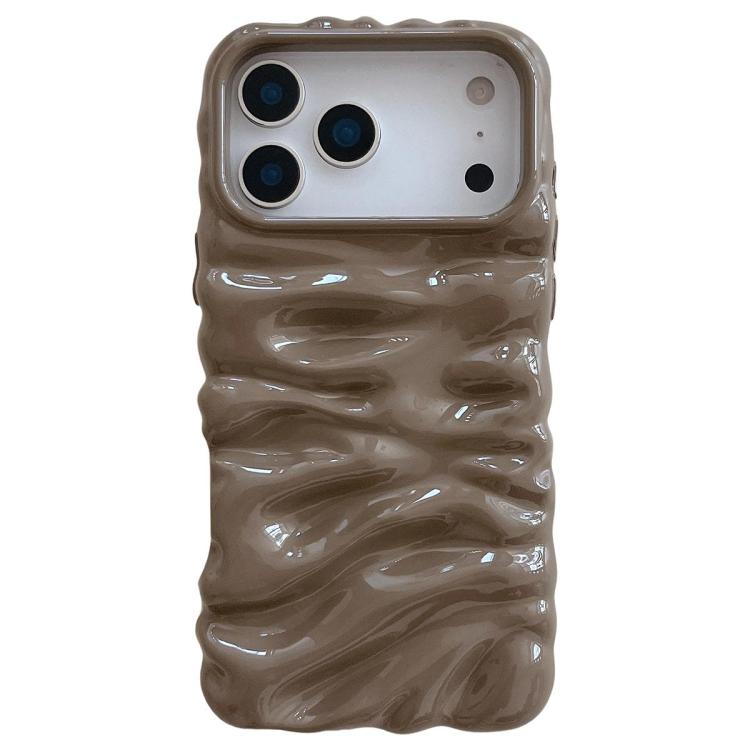 Coque de téléphone en TPU à couverture complète, texture crème galvanisée, pour iPhone 17, pour iPhone 16 Pro Max