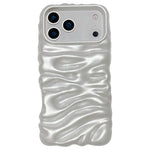 Coque de téléphone en TPU à couverture complète, texture crème galvanisée, pour iPhone 17, pour iPhone 16 Pro Max