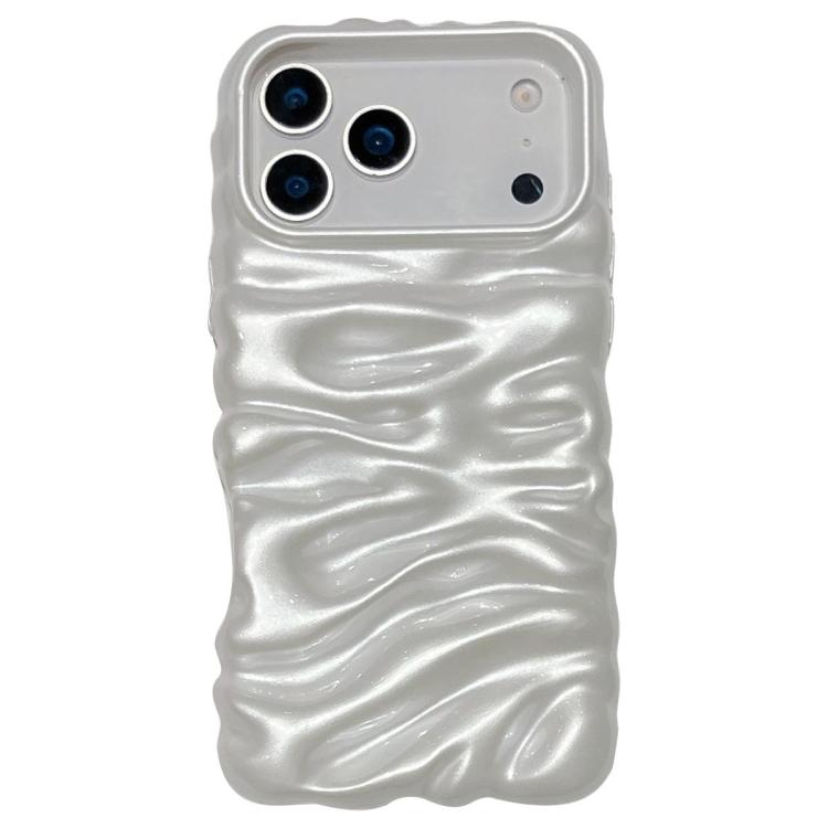 Coque de téléphone en TPU à couverture complète, texture crème galvanisée, pour iPhone 17, pour iPhone 16 Pro Max